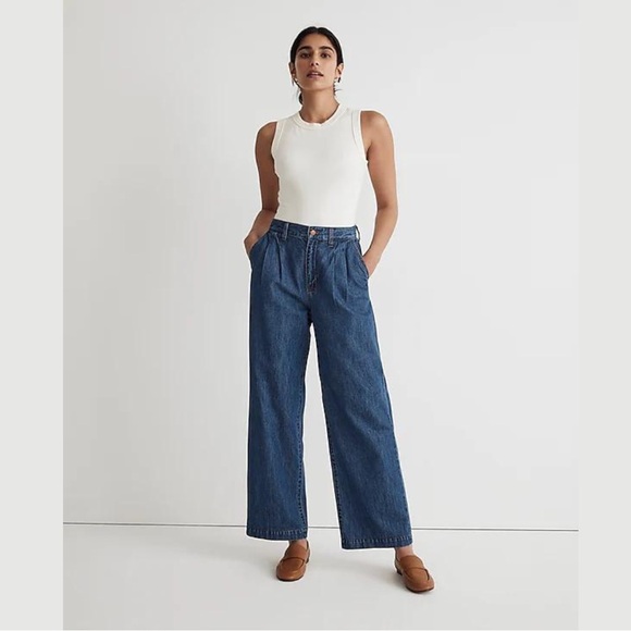 NWT Madewell The Harlow Wide-Leg Jean in Fairson Wash size 31 - Picture 2 of 15